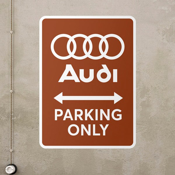 Adesivi Murali: Audi Parking Only