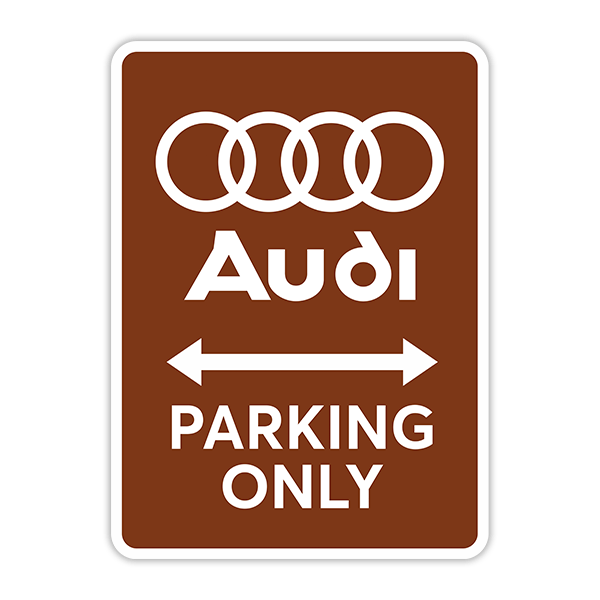 Adesivi Murali: Audi Parking Only 0