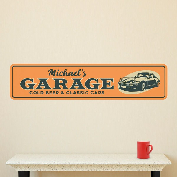 Adesivi Murali: Garage Personalizzato