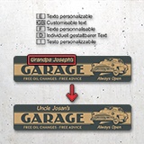 Adesivi Murali: Garage Always Open Personalizzato 4