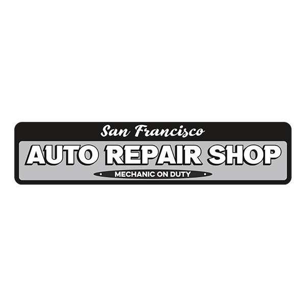 Adesivi Murali: Auto Repair Shop Personalizzato