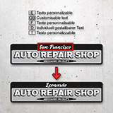 Adesivi Murali: Auto Repair Shop Personalizzato 4
