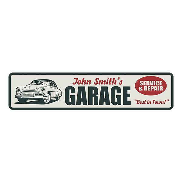 Adesivi Murali: Garage Service & Repair Personalizzato