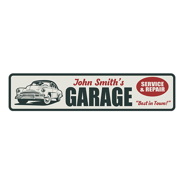 Adesivi Murali: Garage Service & Repair Personalizzato 0