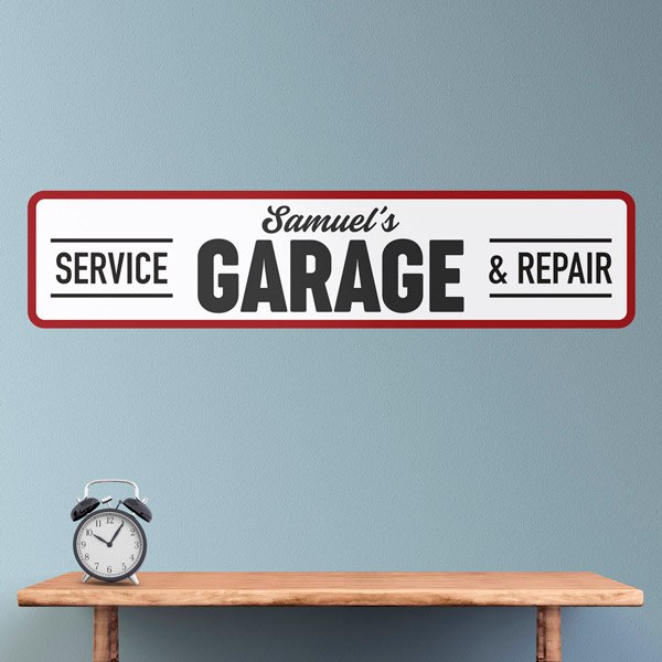 Adesivi Murali: Service Garage Personalizzato