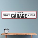 Adesivi Murali: Service Garage Personalizzato 3