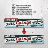 Adesivi Murali: Classic Garage Personalizzato 4
