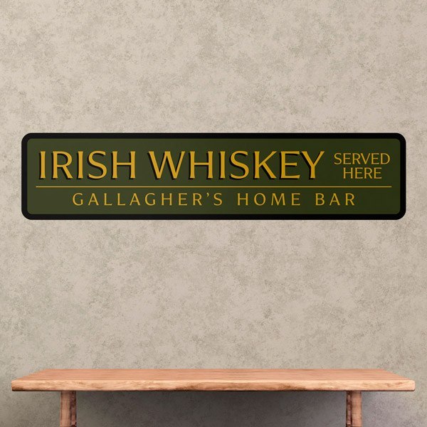 Insegna Personalizzata Irish Whiskey 0