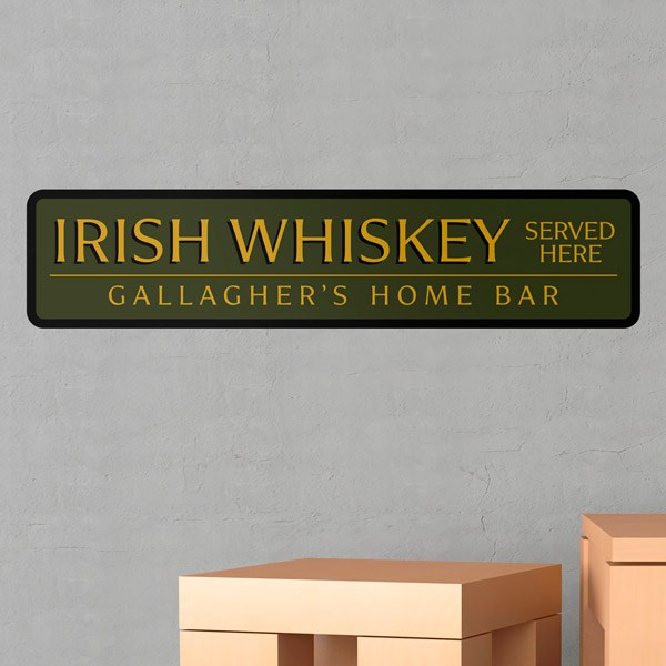 Insegna Personalizzata Irish Whiskey 2