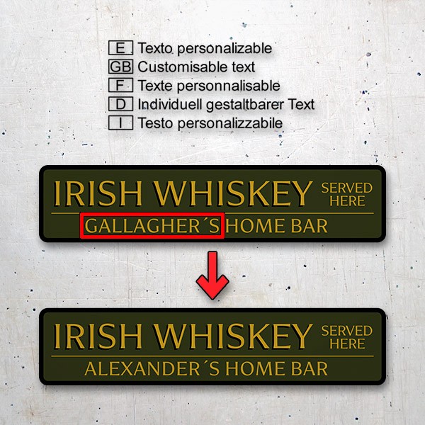 Adesivi Murali: Irish Whiskey