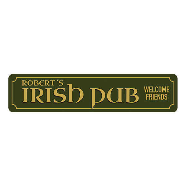 Adesivi Murali: Irish Pub Welcome Friends