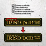 Adesivi Murali: Irish Pub Welcome Friends 4