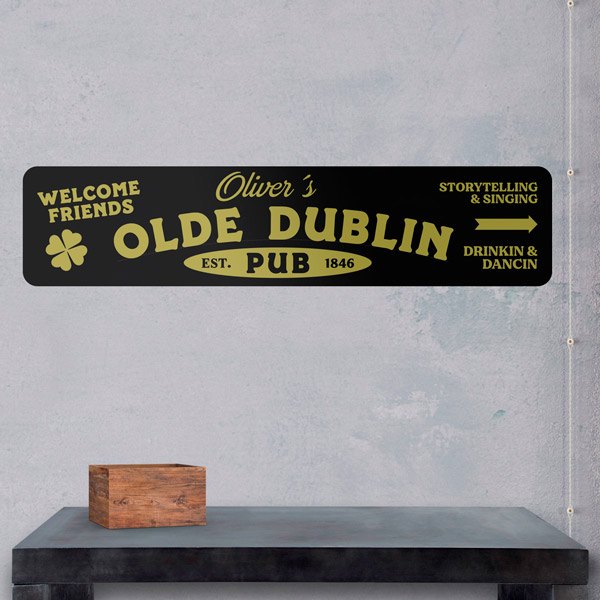 Insegna Personalizzata Olde Dublin Pub 2