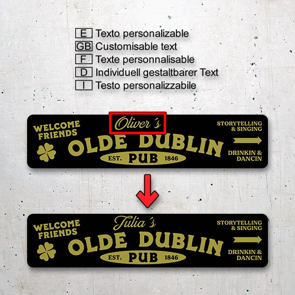 Adesivi Murali: Olde Dublin Pub