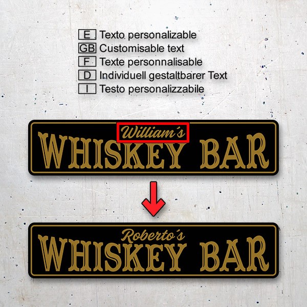 Adesivi Murali: Whiskey Bar
