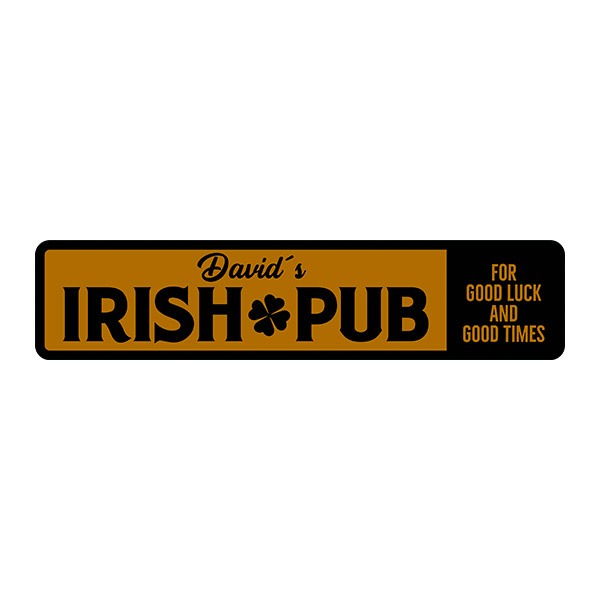 Adesivi Murali: Irish Pub Good Luck and Good Times