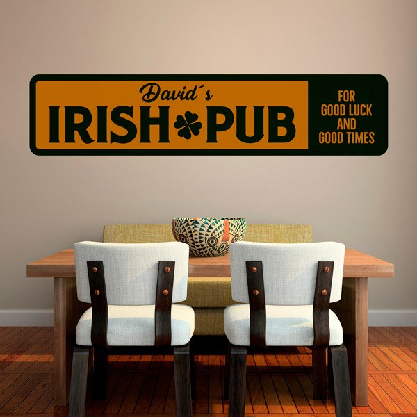 Adesivi Murali: Irish Pub Good Luck and Good Times