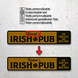 Adesivi Murali: Irish Pub Good Luck and Good Times 4