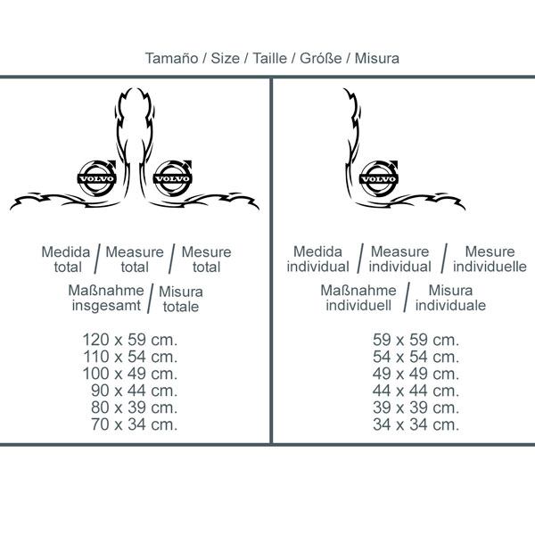 Adesivi per Auto e Moto: Scudo tribale Volvo per camion