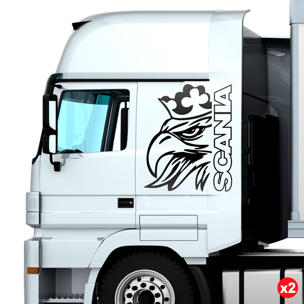 Adesivi per Auto e Moto: Aquila Scania per camion