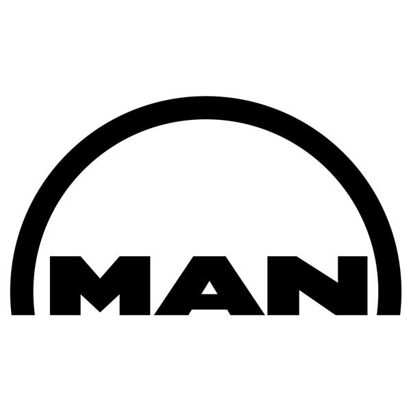 Adesivi per Auto e Moto: Logo Simple MAN per camion