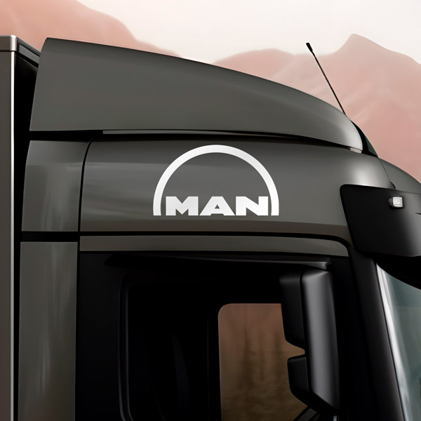 Adesivi per Auto e Moto: Logo Simple MAN per camion