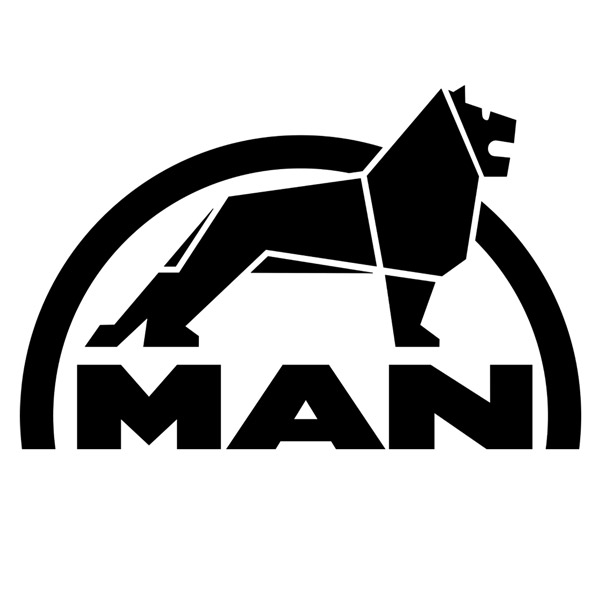 Adesivi per Auto e Moto: Logo MAN Lion per autocarro