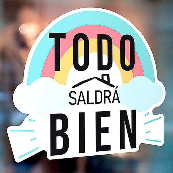 Adesivi Murali: Arcobaleno Todo saldrá bien
