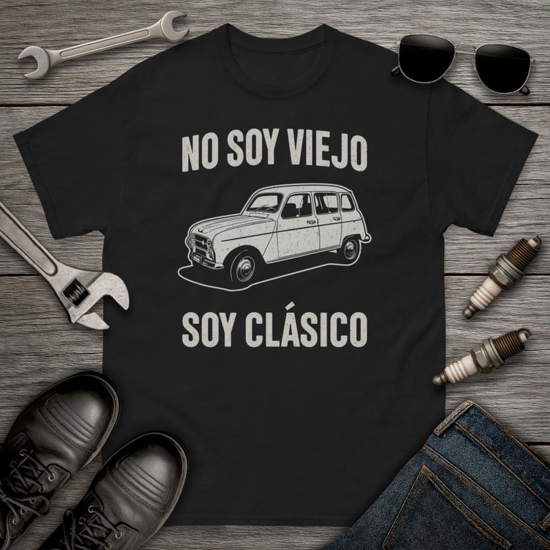 Magliette: Renault 4L Classico No Soy Viejo Soy Classico