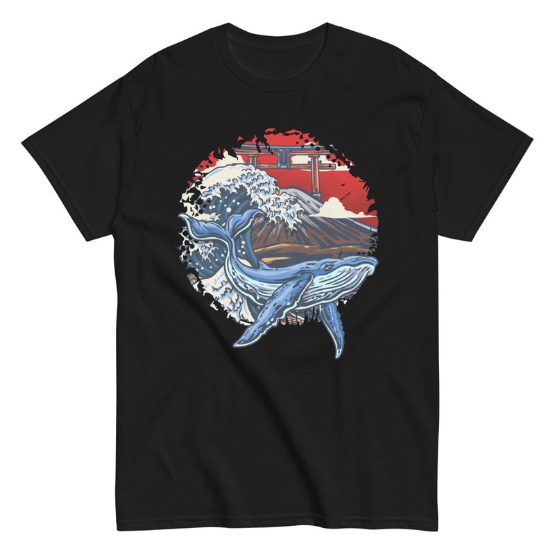 Magliette: Balena in Onda Kanagawa