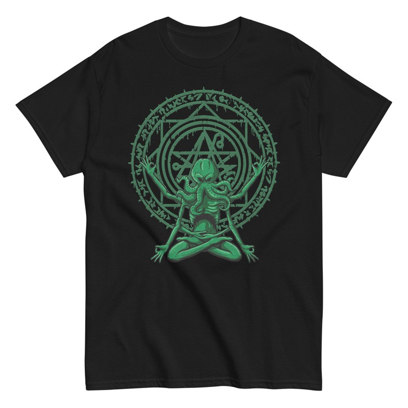 Magliette: Cthulhu Yoga Rituale Mistico