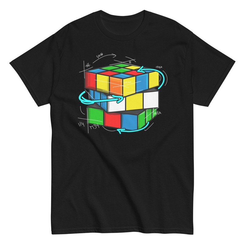 Magliette: Cubo Rubik Giri Matematici