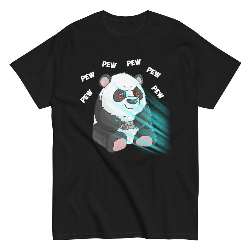 Magliette: Panda Gamer Pew Pew Shooter