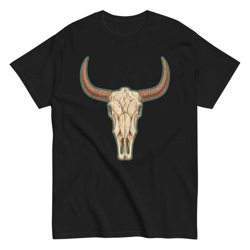 Magliette: Maglietta teschio di toro