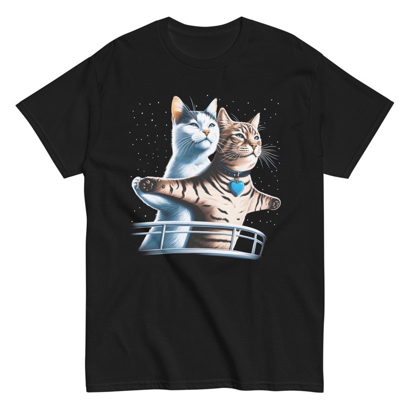 Magliette: Maglietta parodia dei gatti in Titanic