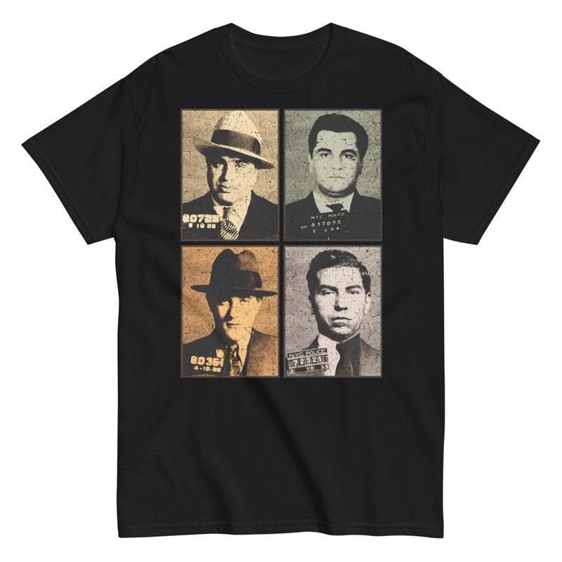 Magliette: Gangster Vintage Mafia Al Capone