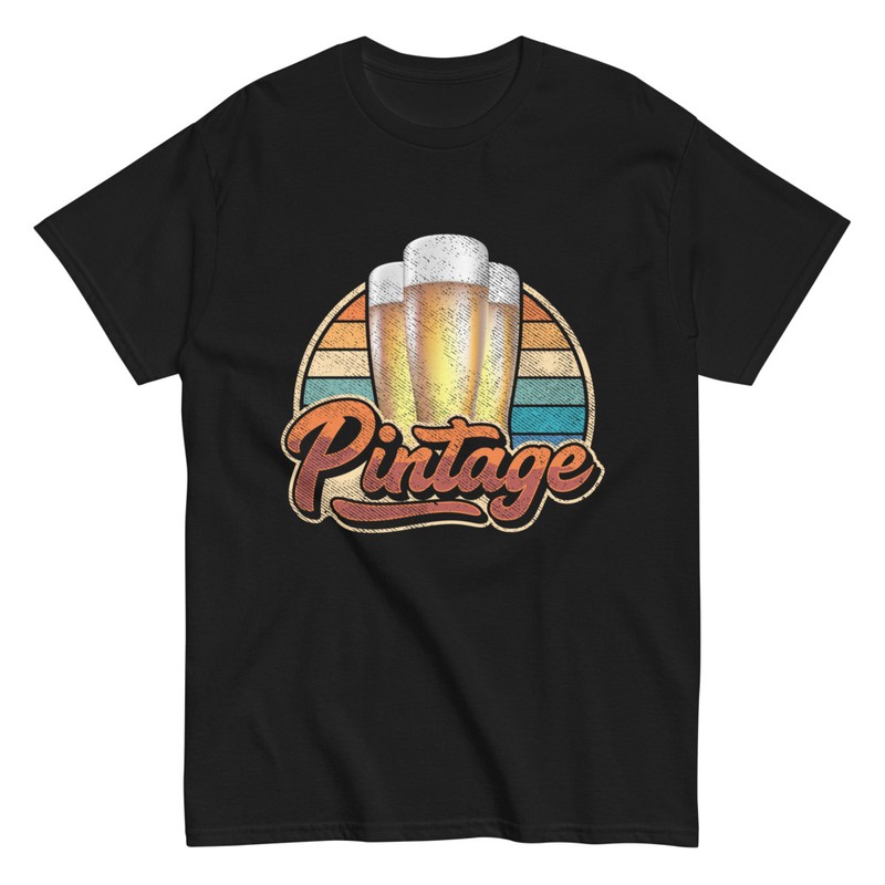 Maglietta Birra Pintage Vintage StickersMurali