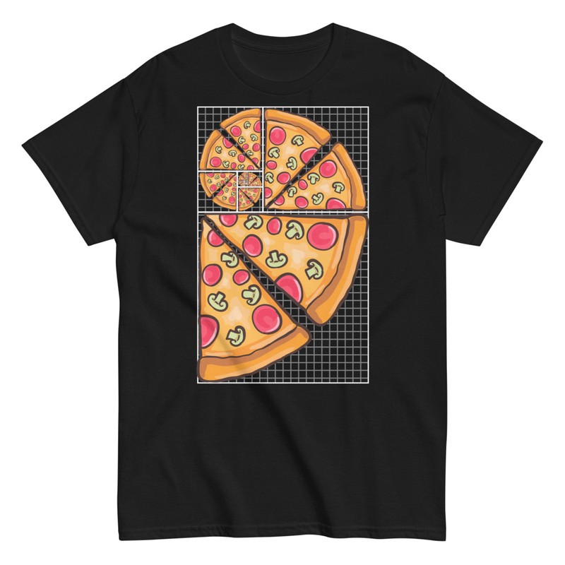 Magliette: Spirale di Fibonacci Pizza