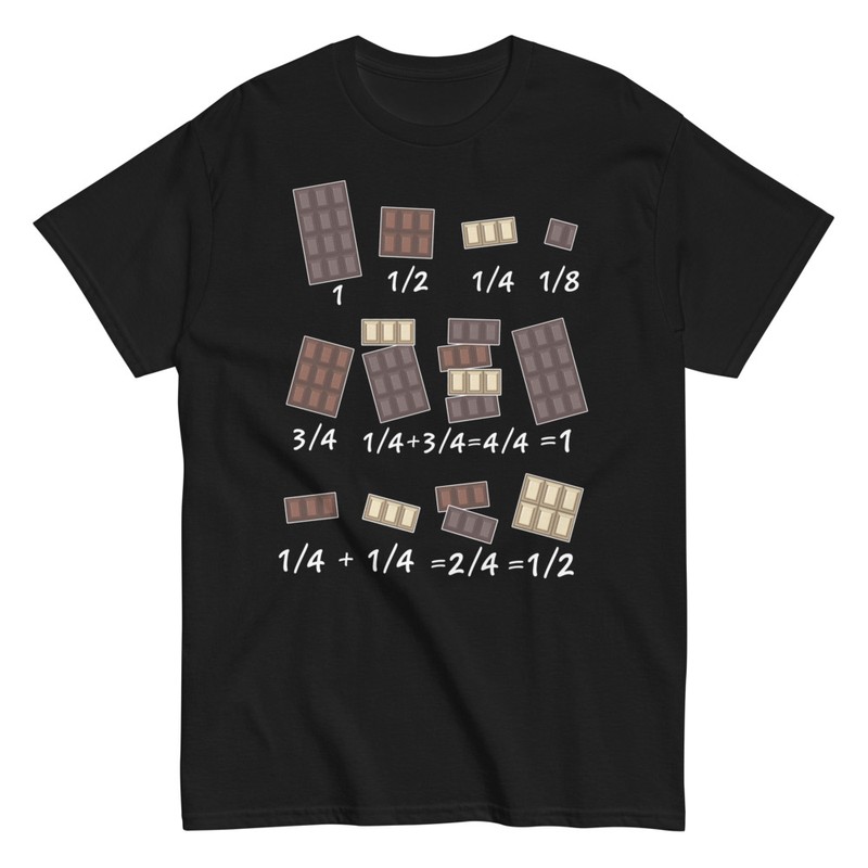 Magliette: Frazioni di Cioccolato Matematiche