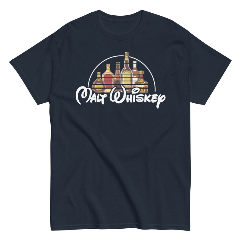 Magliette: Malt Whiskey Whisky di Malto Logo Disney