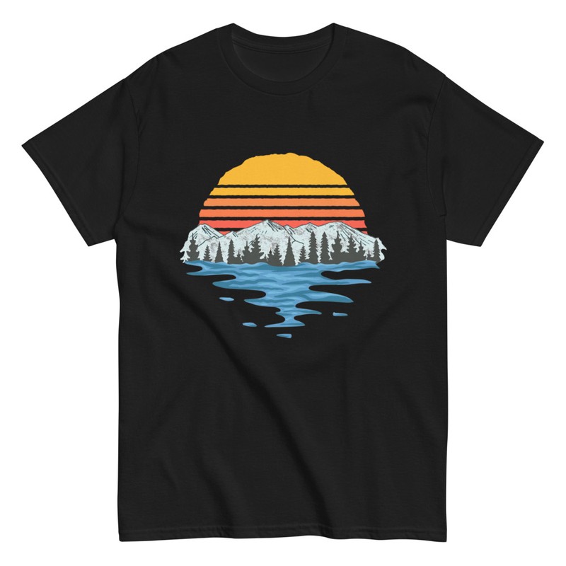 Magliette: Tramonto sul Lago di Montagna