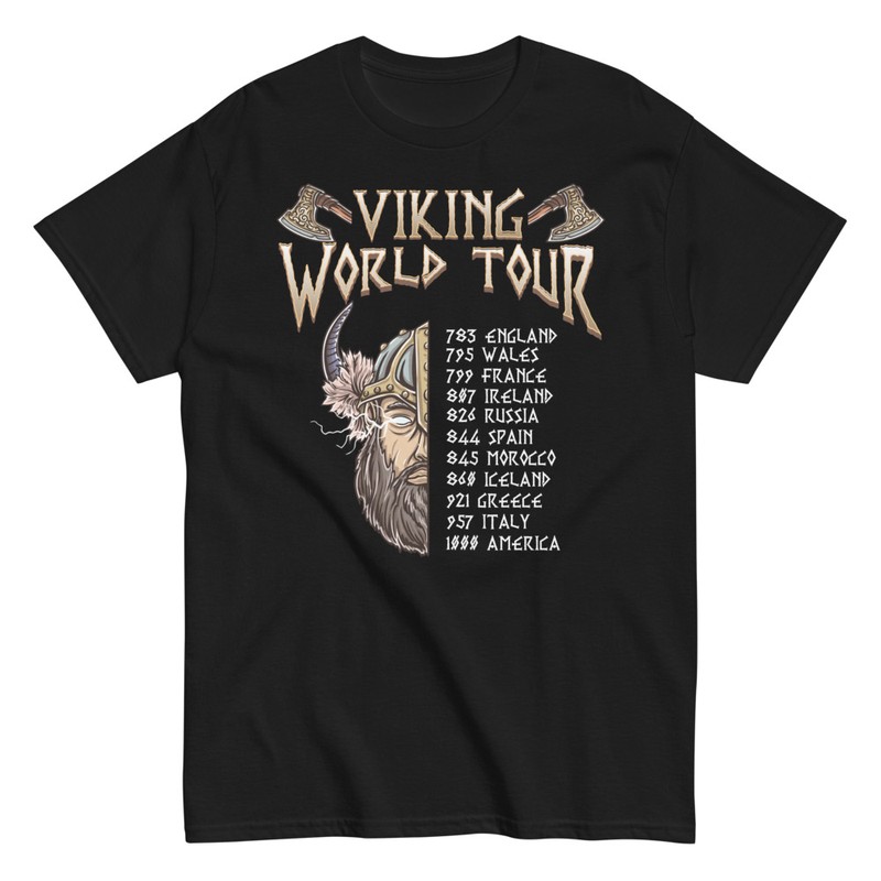 Magliette: Tour Mondiale Vichingo