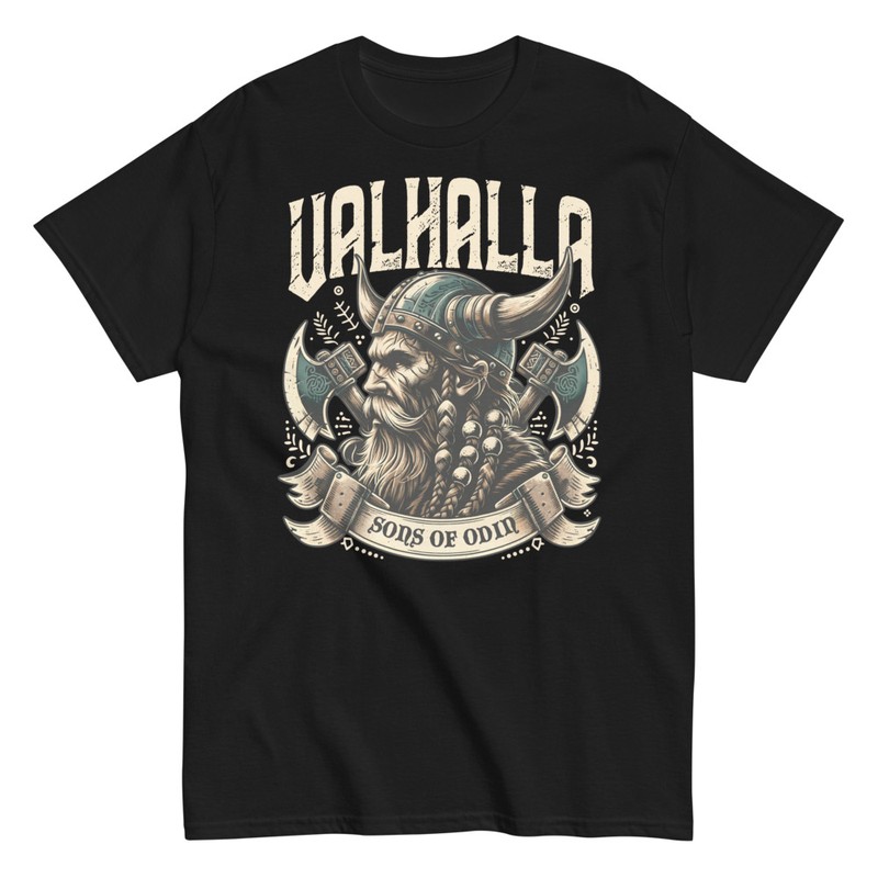 Magliette: Vichingo Valhalla Figli di Odino