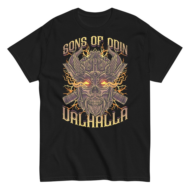 Magliette: Teschio Vichingo Sons of Odin