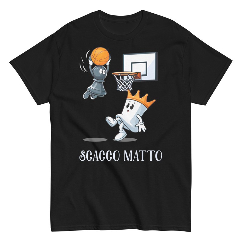 Magliette: Scacco Matto Pezzo e Re a Pallacanestro