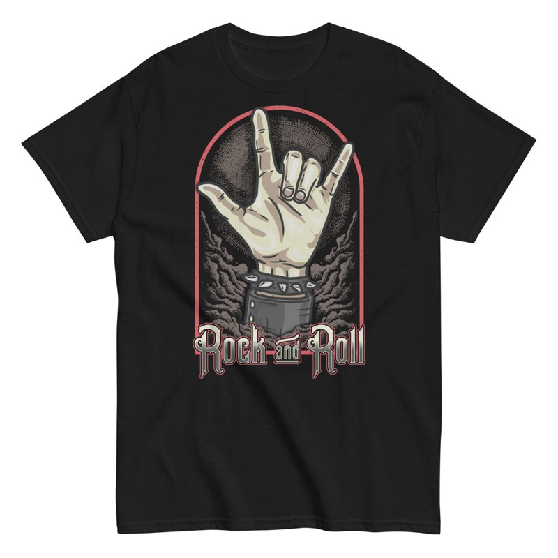 Magliette: Mano Corna Rock and Roll