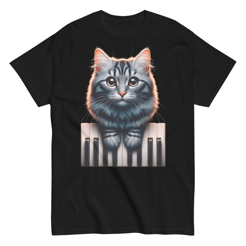 Magliette: Gatto Pianista in Concerto