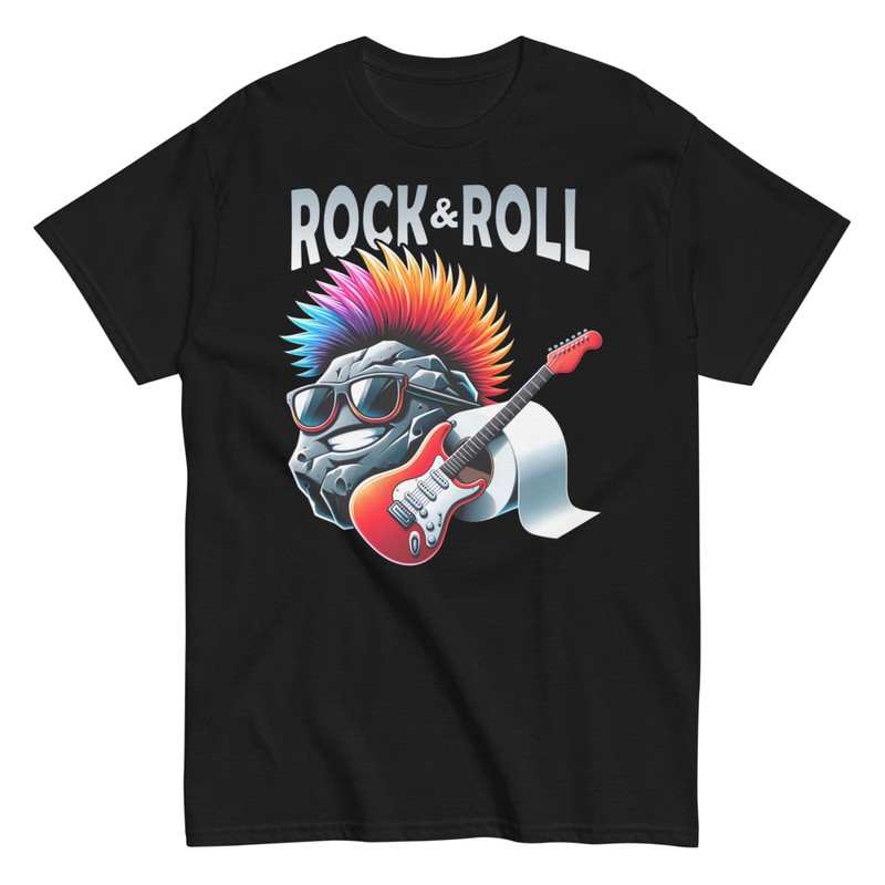 Magliette: Roca Punk Rock & Roll Divertente