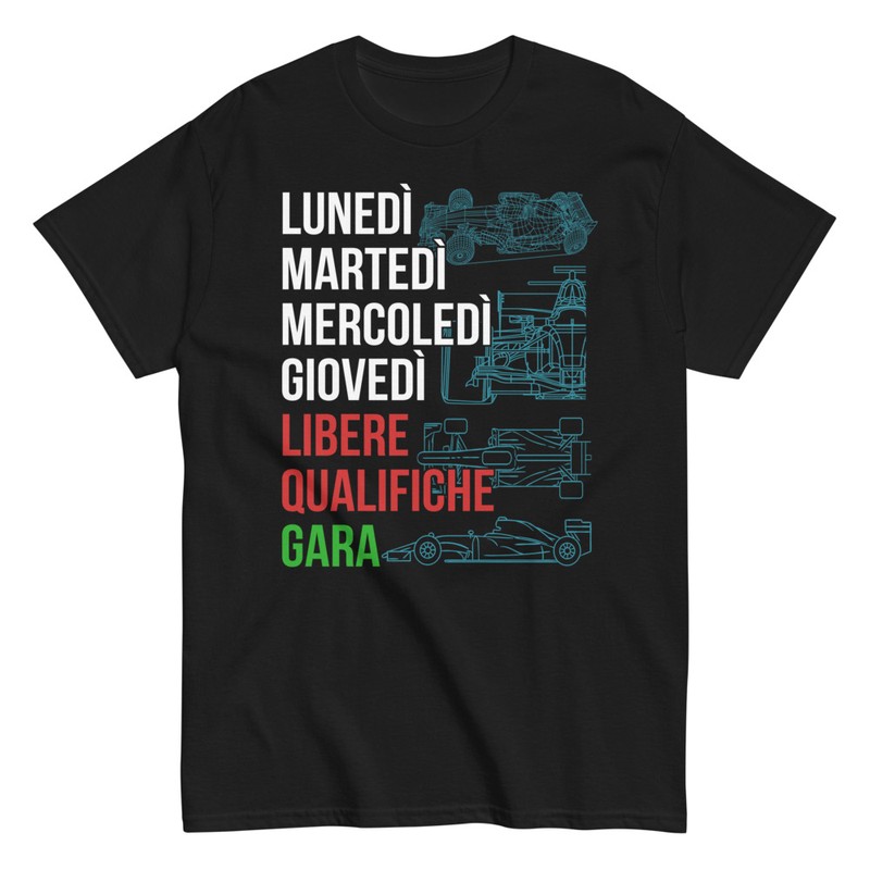 Magliette: Agenda Settimanale Gran Premio F1