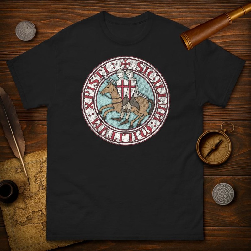 Magliette: Sigillum Militum Xpisti: Emblema Templare